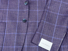 Luigi Bianchi Aubergine Windowpane Jacket