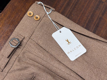 Malcom Cashmere/Wool Camel Plaid Trouser