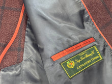 Tony The Tailor Burgundy/Navy Windowpane Jacket