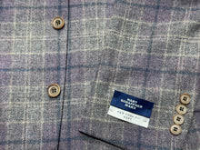 Hart Schaffner Marx Grey/Tan/Purple Plaid Jacket