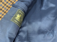 Oxxford Clothes Cocoa/Black/Blue Check Jacket