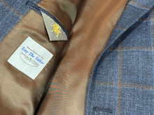 Hart Schaffner Marx Blue/Bronze Windowpane Jacket