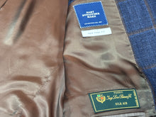 Hart Schaffner Marx Blue/Bronze Windowpane Jacket