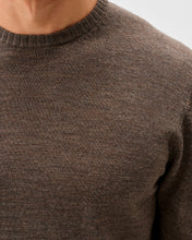 Johnnie-O Ronald Mocha Merino Crewneck