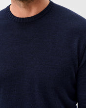 Johnnie-O Ronald Navy Merino Crewneck