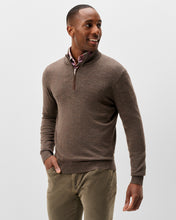 Johnnie-O Raynor Mocha Merino 1/4 Zip