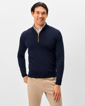 Johnnie-O Raynor Navy Merino 1/4 Zip
