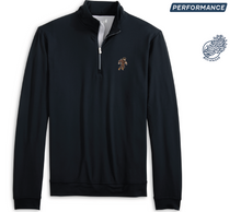 Johnnie-O WVU Football Logo Motion Midnight 1/4 Zip