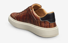 Allen Edmonds Oliver Chestnut Croc Slip-On Sneaker