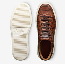 Allen Edmonds Oliver Chestnut Croc Slip-On Sneaker