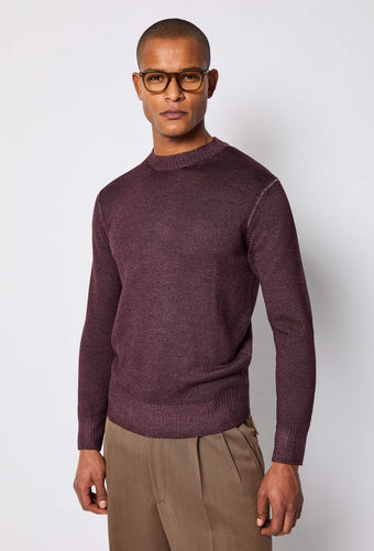 LBM 1911 Burgundy Garment Dyed Sweater