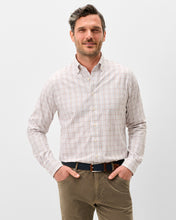 Johnnie-O Sandlewood Pane Performance Button Up