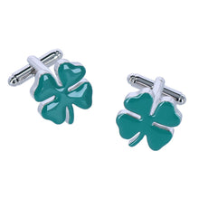 Shamrock Cuff Links & Lapel Pin