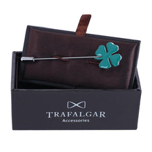 Shamrock Cuff Links & Lapel Pin