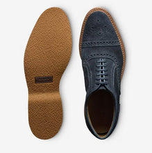 Allen Edmonds Strand Verse Navy Suede Captoe
