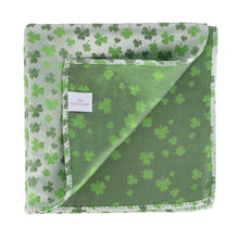 White Shamrock Pocket Square