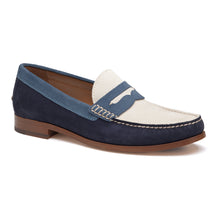 J&M Collection Baldwin Navy Suede Penny Loafer