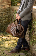 Moore & Giles Benedict Weekend Bag Brompton Brown