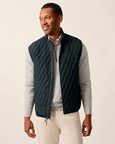 Johnnie-O Belfry Black Puffer Vest