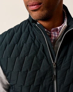 Johnnie-O Belfry Black Puffer Vest