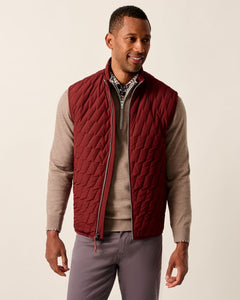 Johnnie-O Belfry Dark Maroon Puffer Vest