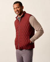 Johnnie-O Belfry Dark Maroon Puffer Vest
