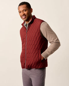 Johnnie-O Belfry Dark Maroon Puffer Vest