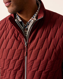 Johnnie-O Belfry Dark Maroon Puffer Vest