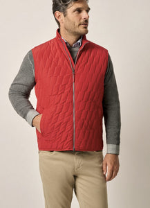 Johnnie-O Belfry Cardinal Puffer Vest