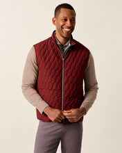 Johnnie-O Belfry Dark Maroon Puffer Vest