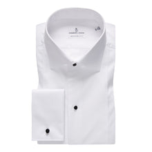Emanuel Berg White Twill Modern Fit Formal Shirt