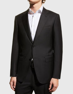 Oxxford Clothes Black Suit