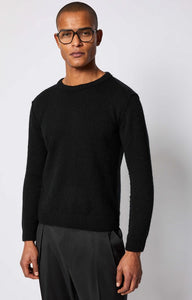 LBM 1911 Black Garment Dyed Sweater