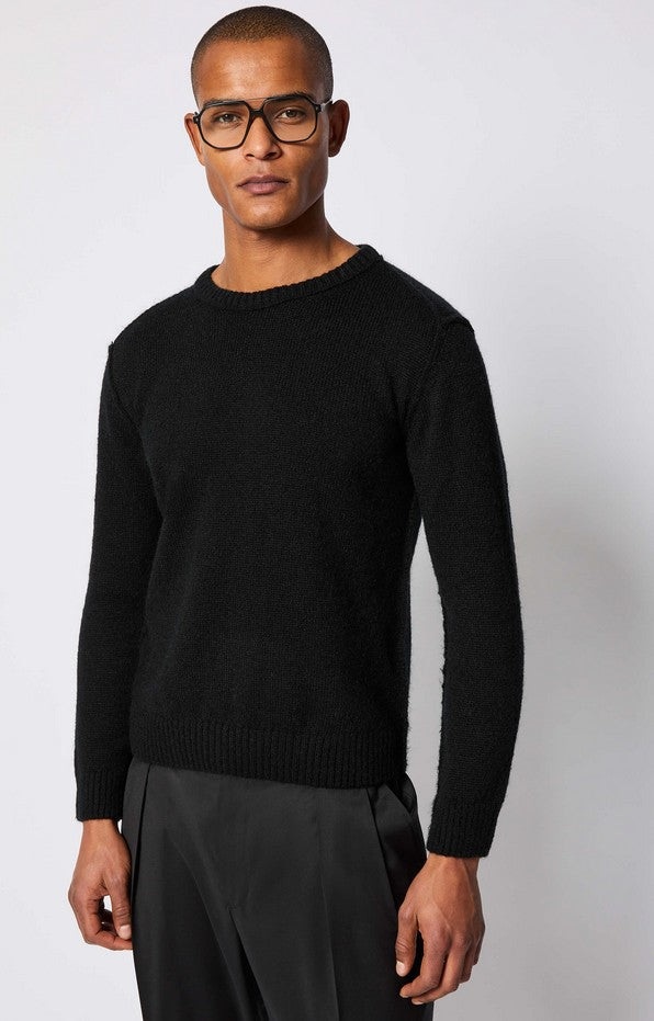 LBM 1911 Black Garment Dyed Sweater