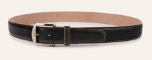 L.E.N. American Bison in Black w/Beige Stitch Edge