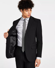 DKNY Slim Fit Black Ticweave Suit