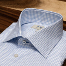 Hagen Blue Graph Check Dress Shirt