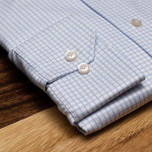 Hagen Blue Graph Check Dress Shirt