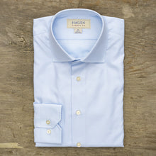 Hagen Blue Mini Houndstooth Dress Shirt