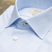 Hagen Blue Mini Houndstooth Dress Shirt