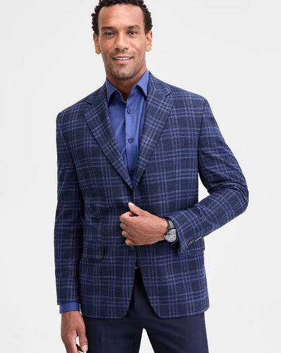 Michael Kors Blue Plaid Jacket