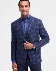 Michael Kors Blue Plaid Jacket