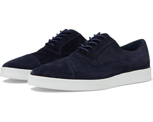 J&M Collection Bolivar Plain Toe in Navy Suede