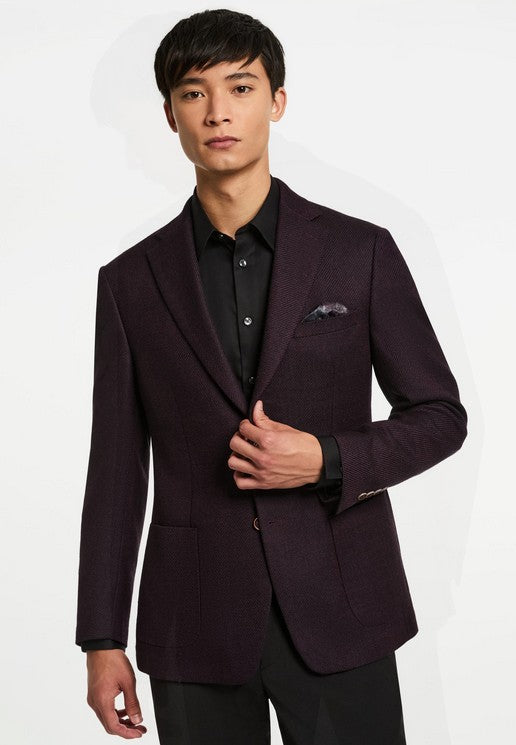 Tallia Slim Fit Bordeux Jacket