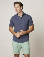 Johnnie-O Crouch Navy Knit Short Sleeve Shirt