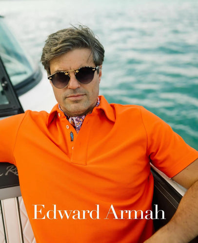 Ed Armah Capri Tangerine Sartorial Polo