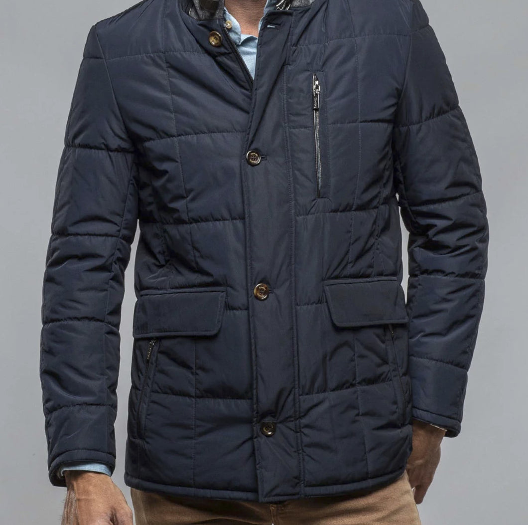 Black Label Quilted Navy Jacket