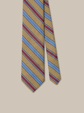 Robert Talbott Gold/Blue/Burg Textured Stripe Tie
