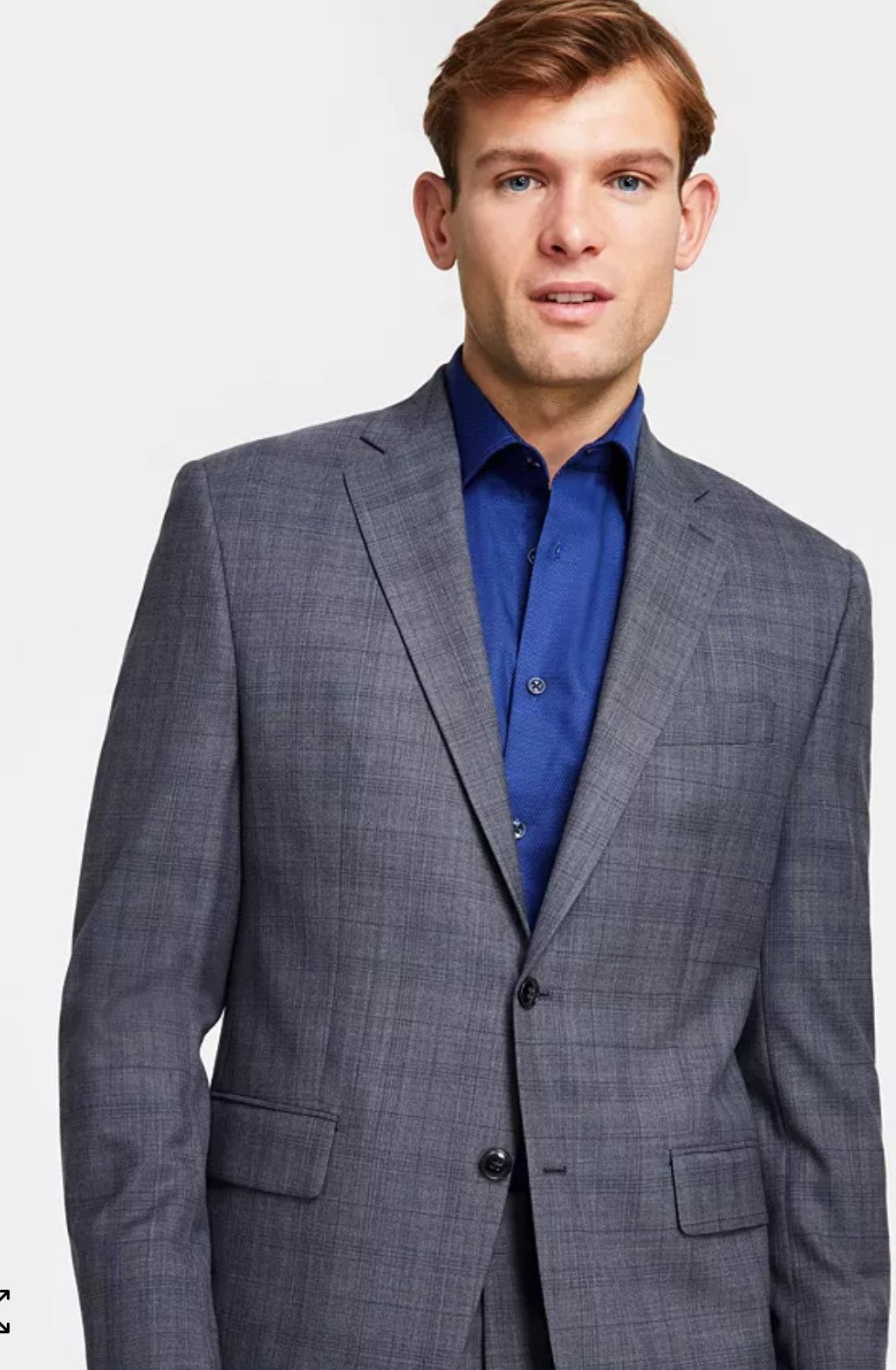 Michael Kors Grey Plaid Suit