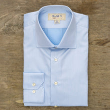 Hagen Blue Fine Twill Dress Shirt